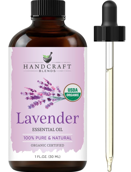Handcraft Blends Bio Lavendelöl – 30 ml – 100% rein und natürlich – Premium-Öl für Diffuser und Aromatherapie