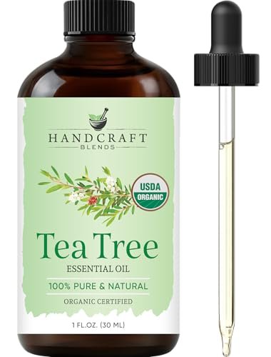 Handcraft Blends Bio Teebaumöl – 30 ml – 100% rein und natürlich – Premium-Qualität ätherisches Öl für Diffuser und Aromatherapie