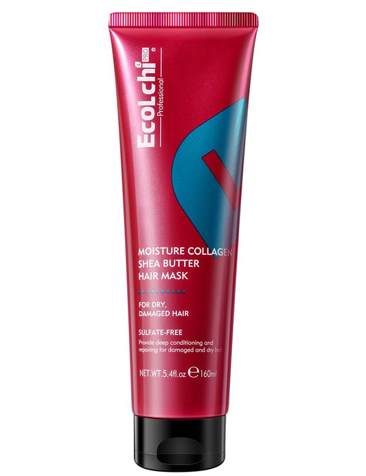 ECOLCHIPRO Collagen Shea Butter Haarmaske – Tiefenreparatur & Feuchtigkeit für trockenes und geschädigtes Haar, 160 ml