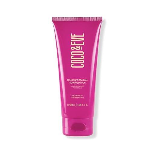 Coco & Eve Gradual Tanning Lotion – Streak-Free, Feuchtigkeitsspendender Selbstbräuner mit Hyaluronsäure, Vegan & Tierversuchsfrei, 200 ml