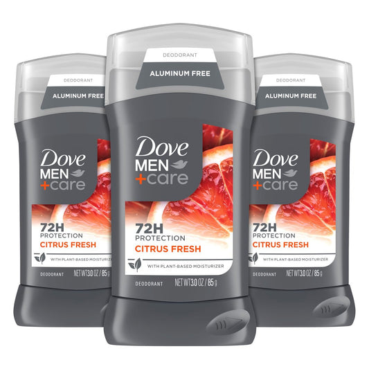 DOVE MEN + CARE Aluminiumfreies Deodorant für Männer 3er-Pack Sommer-Zitrus-Deodorant für Männer 3 oz