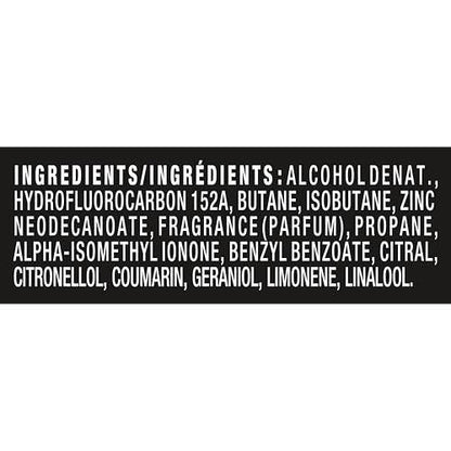 AXE Feine Duft Body Spray Sortiment 4er-Pack Touch of Sweetness - Cherry Spritz, Pure Coconut, Black Vanilla, Watermelon Freeze - Aluminiumfrei 4 oz