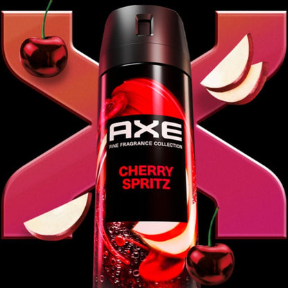 AXE Feine Duft Body Spray Sortiment 4er-Pack Touch of Sweetness - Cherry Spritz, Pure Coconut, Black Vanilla, Watermelon Freeze - Aluminiumfrei 4 oz