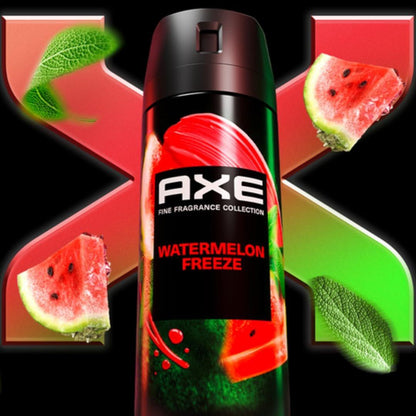 AXE Feine Duft Body Spray Sortiment 4er-Pack Touch of Sweetness - Cherry Spritz, Pure Coconut, Black Vanilla, Watermelon Freeze - Aluminiumfrei 4 oz
