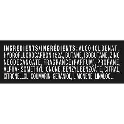 AXE Feine Duft Body Spray Sortiment 4er-Pack Touch of Sweetness - Cherry Spritz, Pure Coconut, Black Vanilla, Watermelon Freeze - Aluminiumfrei 4 oz