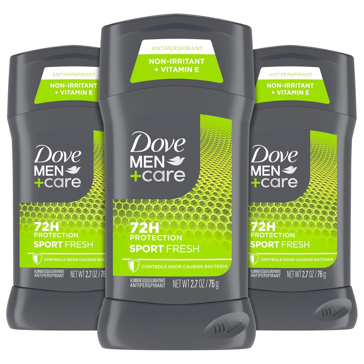 DOVE MEN + CARE Antiperspirant 3er Pack Sportcare Fresh Deodorant für Männer 2,7 oz