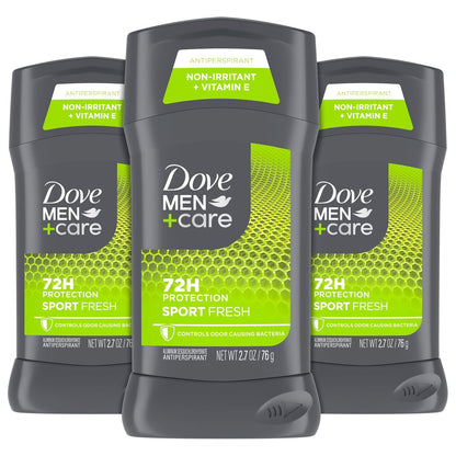 DOVE MEN + CARE Antiperspirant 3er Pack Sportcare Fresh Deodorant für Männer 2,7 oz