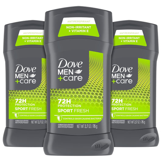 DOVE MEN + CARE Antiperspirant 3er Pack Sportcare Fresh Deodorant für Männer 2,7 oz