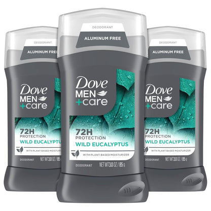 DOVE MEN + CARE Deodorant Wild Eucalyptus Ohne Aluminium 3er Pack 3 oz
