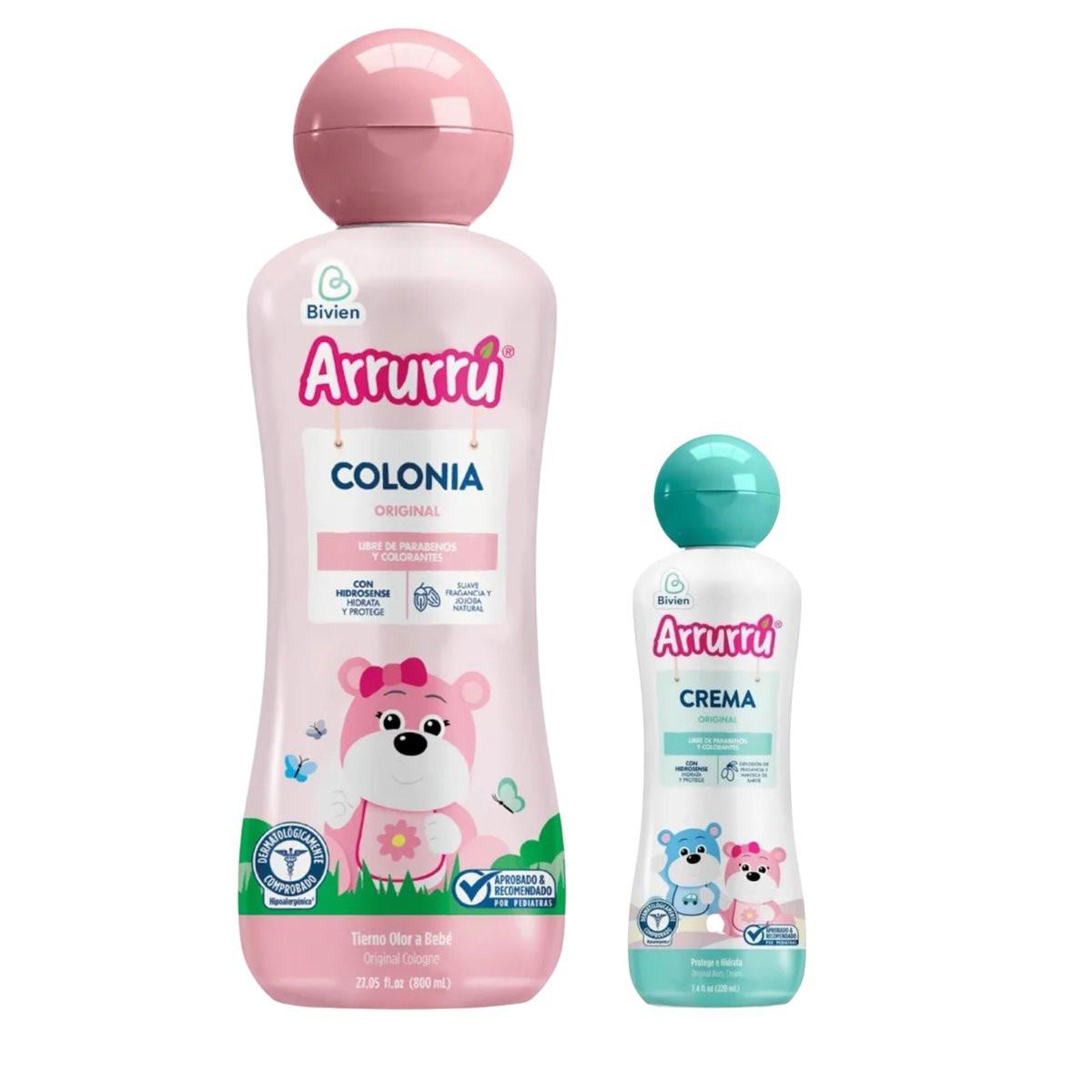 Arrurru Colonia Original Pink 800 ml + Crema Original 220 ml – Duftset für Herren