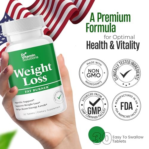 Fatburner für Frauen und Männer – Appetitzügler & Thermo-Booster mit Grüntee, Garcinia Cambogia & Chrom – 30-Tage-Vorrat, Dr Vitamin