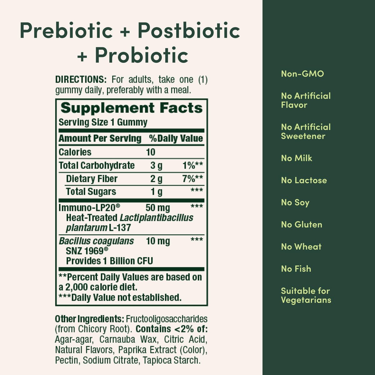 Nature’s Bounty Prä + Pro + Postbiotikum Gummis für Verdauungsgesundheit, Immununterstützung - Probiotische Gummis für Darmgesundheit, Geschmack Tropische Mango, 30 Stück