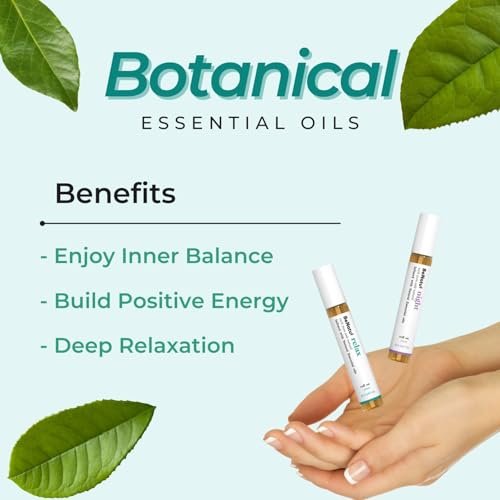 Benatu Essential Oil Set (Relax, Night, Balance) – Aromatherapie Roll-On Blends für Massage, Körperpflege & Zuhause – Geschenkset für Männer & Frauen