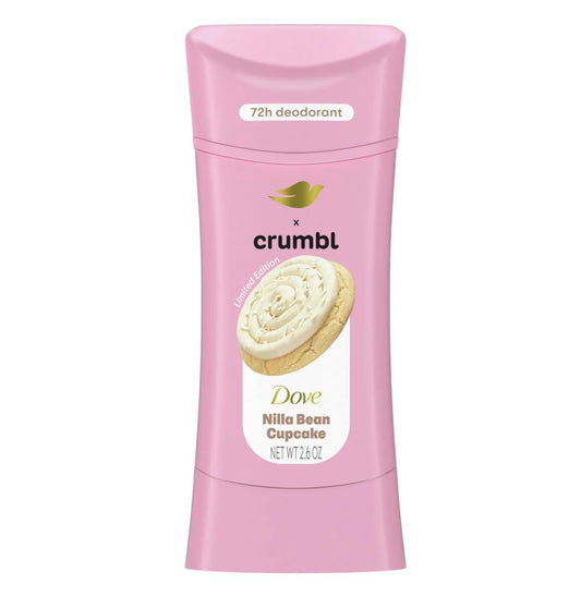 Dove x Crumbl Deodorant Stick Nilla Bean Cupcake – Aluminiumfrei, 2,6 oz