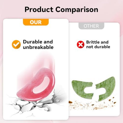FDKJEJC Körper Gua Sha Tool – Cellulite Guasha Tool für Körper Massage (Naturharz, Pink) Lymphdrainage Gesicht, Rücken, Beine, Frauen Körperformung