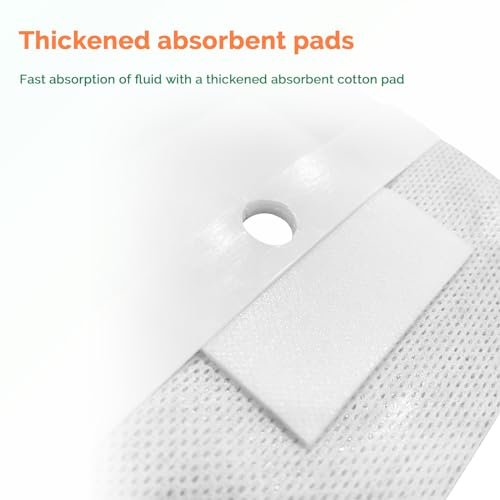 Split Drain Adhesive Bandages 4" x 4" 10 Stück – PD-Katheter-Pflaster, Foley-Tubing-Stabilisierung, G-Tube-Abdeckungen, Peritonealdialyse-Zubehör