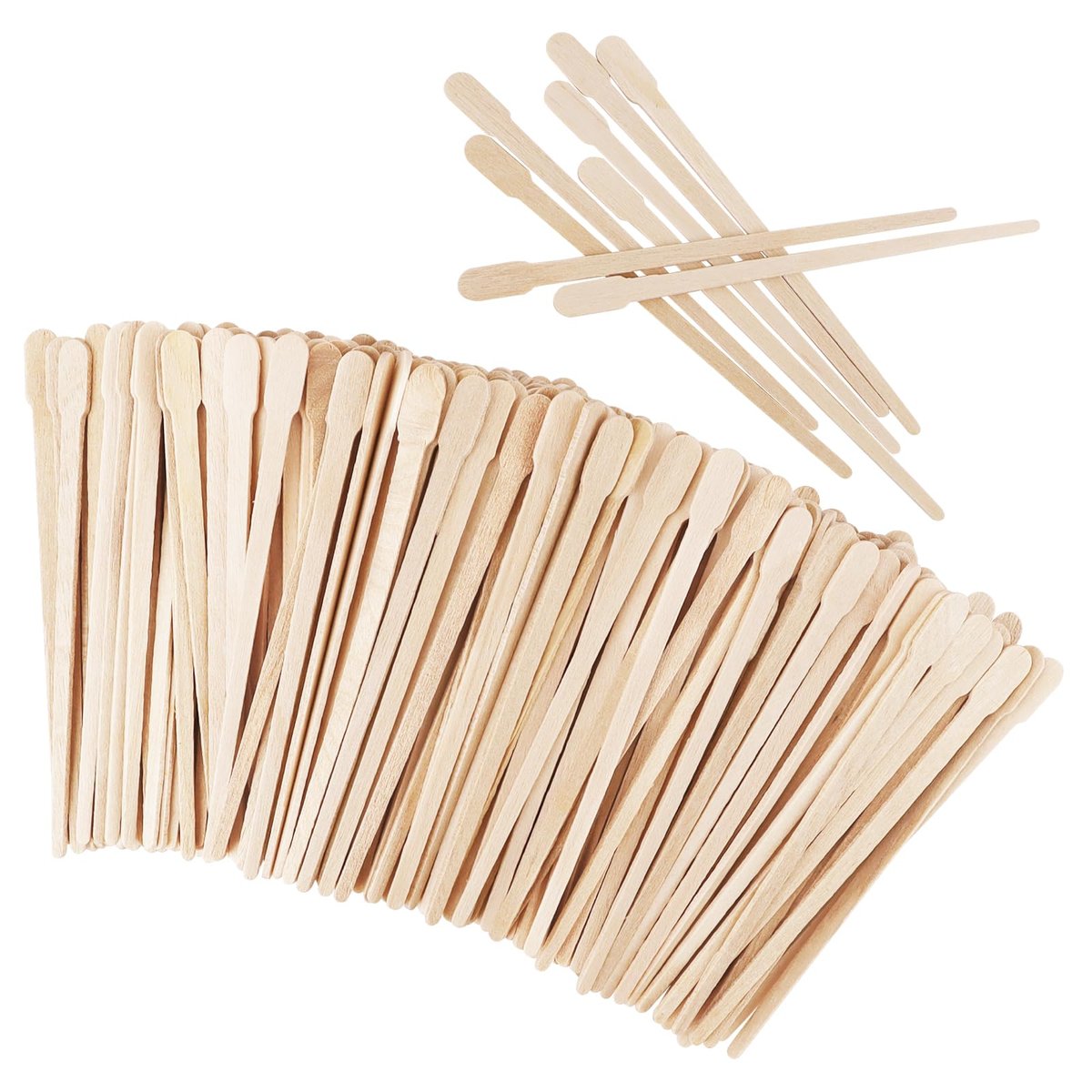 1200 Stück Holz-Wachsstäbchen, kleine Wachsspatel, Applikator, Holz-Craft-Sticks für Körperhaarentfernung, Augenbrauen, Lippen, Nase, Brow Removal