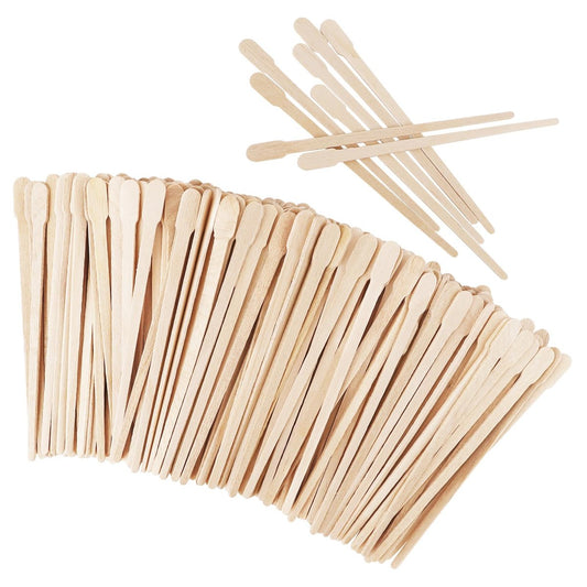 1200 Stück Holz-Wachsstäbchen, kleine Wachsspatel, Applikator, Holz-Craft-Sticks für Körperhaarentfernung, Augenbrauen, Lippen, Nase, Brow Removal