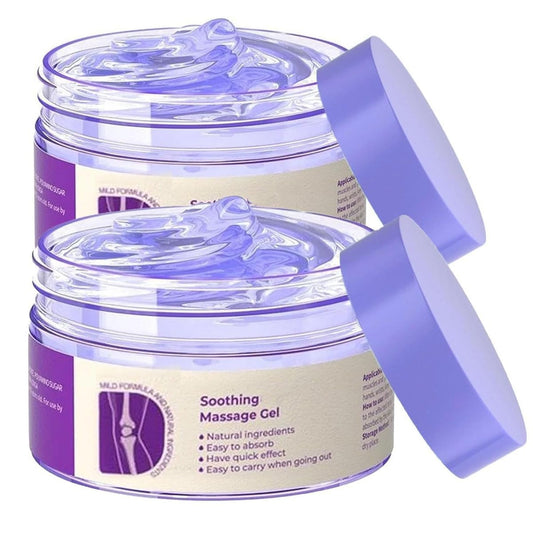 2er-Pack Gelenk-Gel Lila, beruhigende Massagecreme für Gelenkaktivitäten im ganzen Körper, lindert Knie, Lendenwirbelsäule, Nacken, Hände und Füße