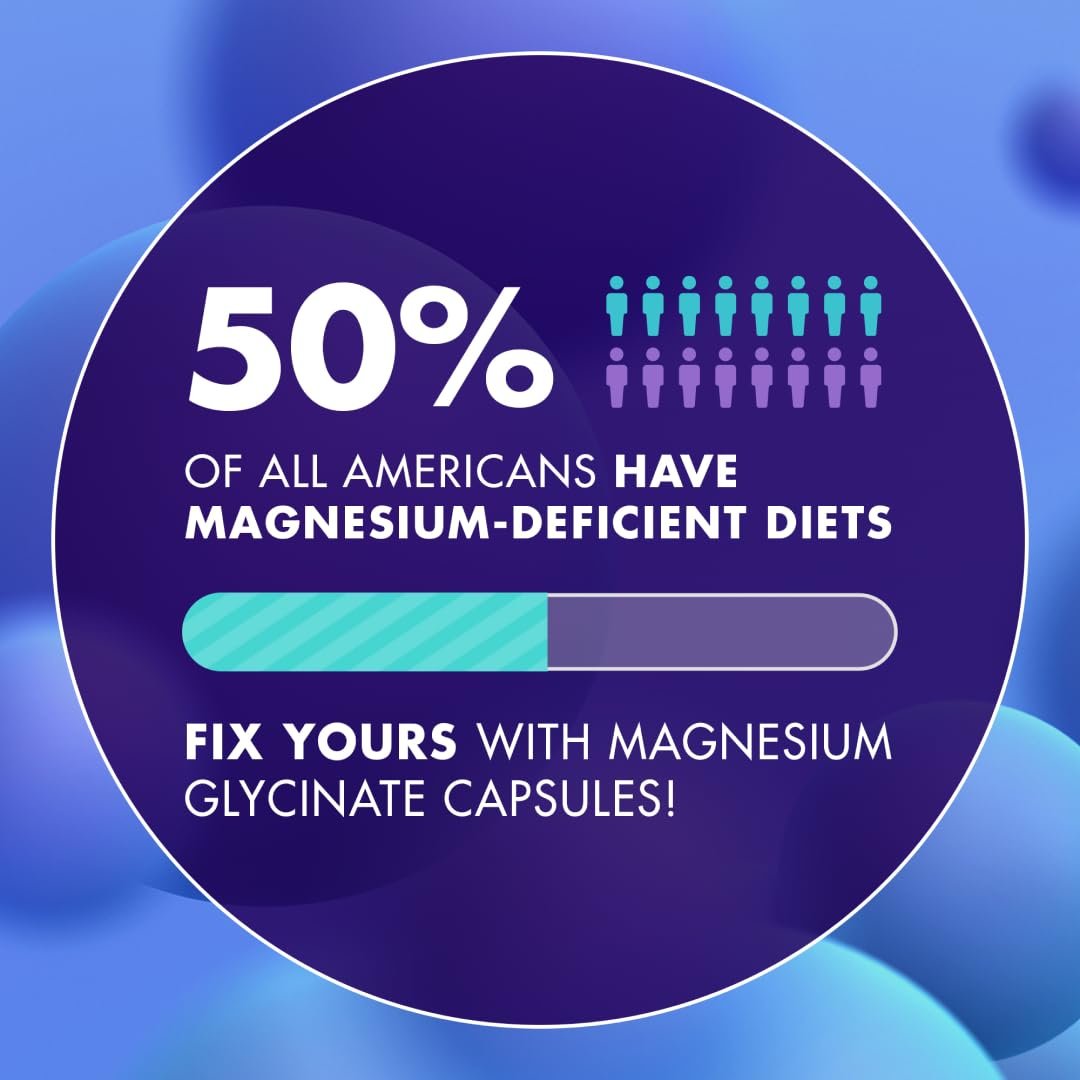 Magnesium Glycinat 500 mg Kapseln – Magnesium für Erwachsene & Kinder mit Kava Kava, hohe Bioverfügbarkeit, vegan & nicht-GVO, 120 Kapseln
