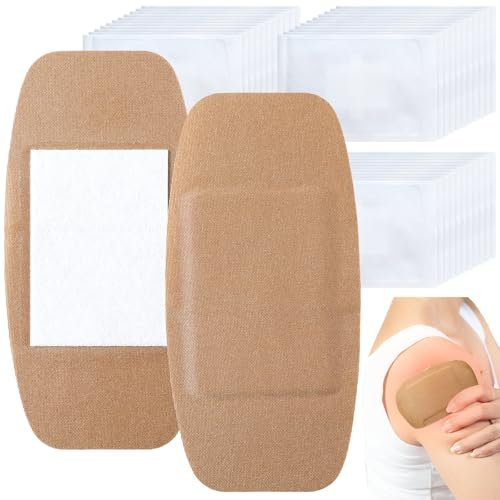 Geiserailie 40 Stück extra große flexible Pflaster 6x3 Zoll Stoffpflaster mit nicht klebendem Pad, latexfrei, schmerzfreies Entfernen für Wundversorgung und Erste Hilfe