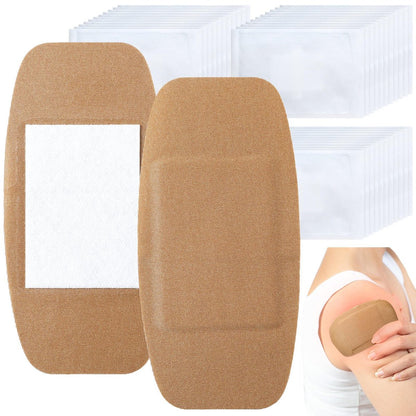 Geiserailie 40 Stück extra große flexible Pflaster 6x3 Zoll Stoffpflaster mit nicht klebendem Pad, latexfrei, schmerzfreies Entfernen für Wundversorgung und Erste Hilfe