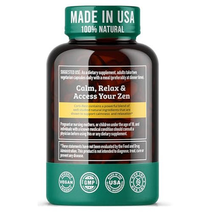 Cortisol Reducer & Adrenal Support Supplement – Natürlicher Stressabbau mit Ashwagandha KSM-66, Magnesiumglycinat & -citrat, L-Theanin, Rhodiola, Apigenin, Kurkuma & Vitamin D3 – Für Ruhe & Entspannung