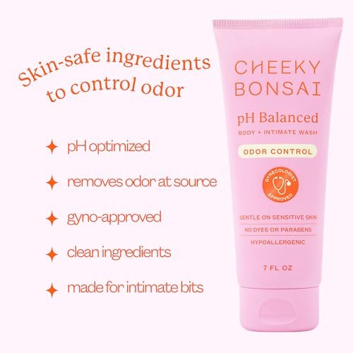 Cheeky Bonsai pH-ausgeglichene Damen-Intimwaschlotion – Beseitigt Gerüche – Sanft zu empfindlicher Haut – Ohne Farbstoffe oder Parabene – Hypoallergen – Gynäkologisch empfohlen (200 ml)
