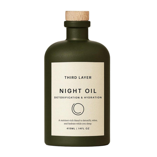 Third Layer Rizinusöl Körperöl – 100% Bio, kaltgepresst, hexanfrei mit Magnesium & Weihrauch für Hautfeuchtigkeit & abendliche Selbstpflege, Nachtöl (414 ml)