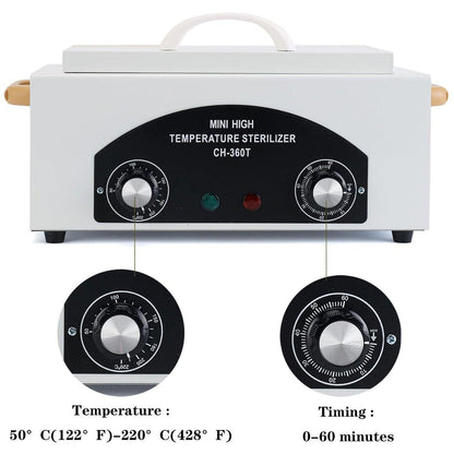 WINB Hochtemperatur-Sterilisator Autoklav-Maschine, Mini-Autoklav mit Timer 110V 300W, 1,5L Kapazität, für Dentalwerkzeuge, Nagelstudio & Friseurbedarf mit Griff