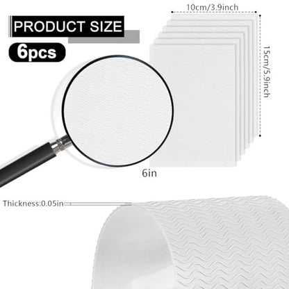 6er Pack Schuhsohlenschutz – Selbstklebende Anti-Rutsch-Pads für High Heels und Stiefel | Rutschfeste Sohlenunterlagen für Damen (15 x 10 cm, transparent)
