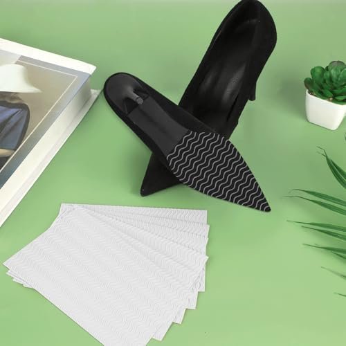 6er Pack Schuhsohlenschutz – Selbstklebende Anti-Rutsch-Pads für High Heels und Stiefel | Rutschfeste Sohlenunterlagen für Damen (15 x 10 cm, transparent)