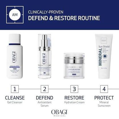 SUZANOBAGIMD Moisture Restore – Medizinische Mehrschicht-Feuchtigkeitspflege gegen Rötungen, langanhaltende Hydratation + Verbesserung von Hauttextur & Festigkeit – Für alle Hauttypen – 50 ml