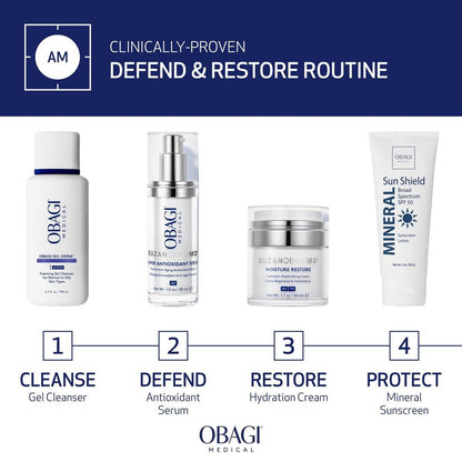 SUZANOBAGIMD Moisture Restore – Medizinische Mehrschicht-Feuchtigkeitspflege gegen Rötungen, langanhaltende Hydratation + Verbesserung von Hauttextur & Festigkeit – Für alle Hauttypen – 50 ml