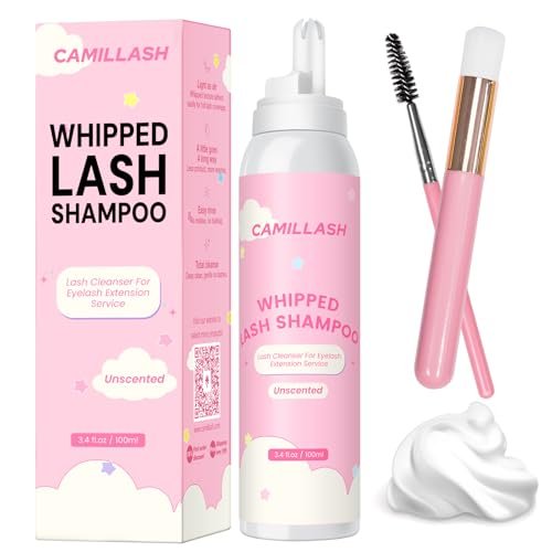Whipped Lash Cream Shampoo Ungesichteter Schaumreiniger | 100ml Wimpernverlängerungs-Reinigungsset | Für Salon und Zuhause
