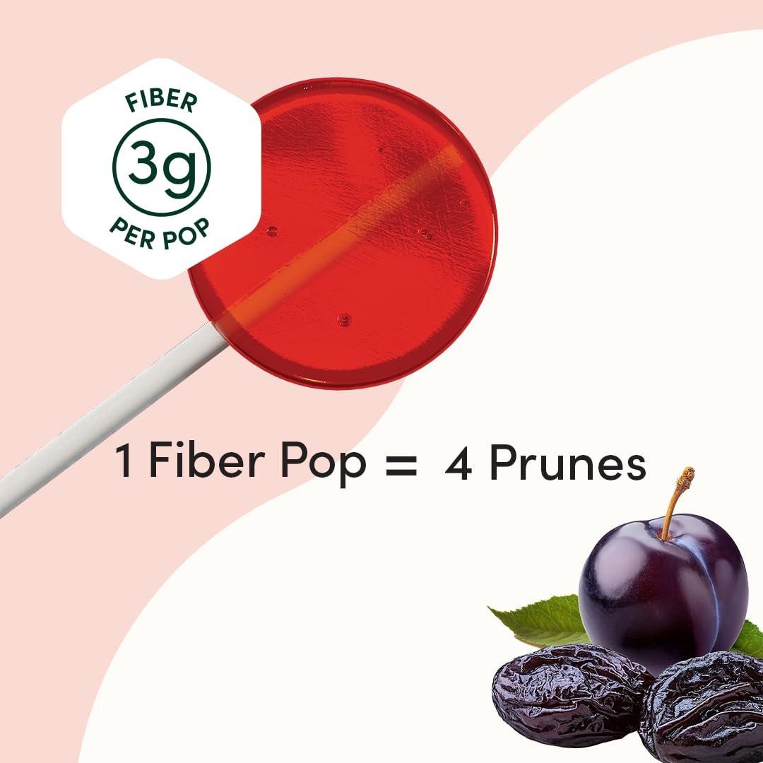 Beekeeper's Naturals Präbiotische Ballaststoff-Lutscher für Kinder - Ärztlich formuliert, 3g Ballaststoffe & Honig, Himbeer-Explosion & Süße Kirsche, 15 Stück