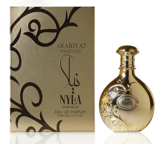 ARABIYAT PRESTIGE Nyla Vani-Elle Eau de Parfum – Unisex Duft mit Vanille und Jasmin, 80 ml