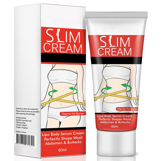 Akareni Hot Cream für Bauch, Taille und Po – Fettverbrennende Schlankheitscreme mit Wärmeeffekt für Frauen und Männer, feuchtigkeitsspendend & straffend, 60 ml