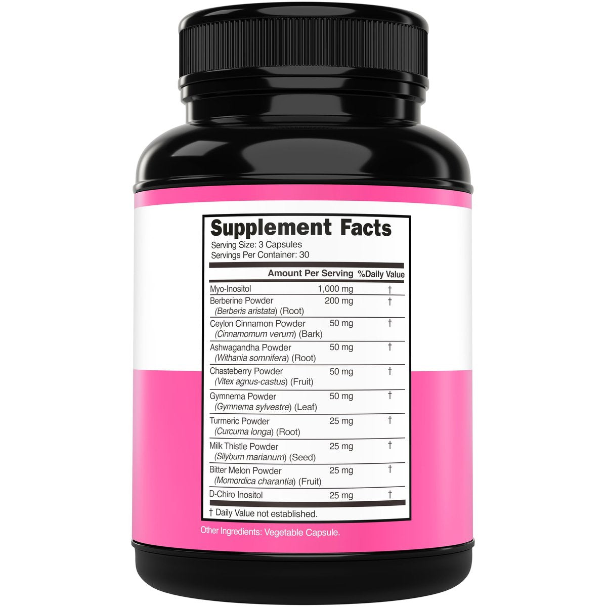 Myo-Inositol & D-Chiro Inositol Kapseln für Frauen – 40:1 Verhältnis, Hormonbalance, 10-in-1 Formel, 90 Kapseln