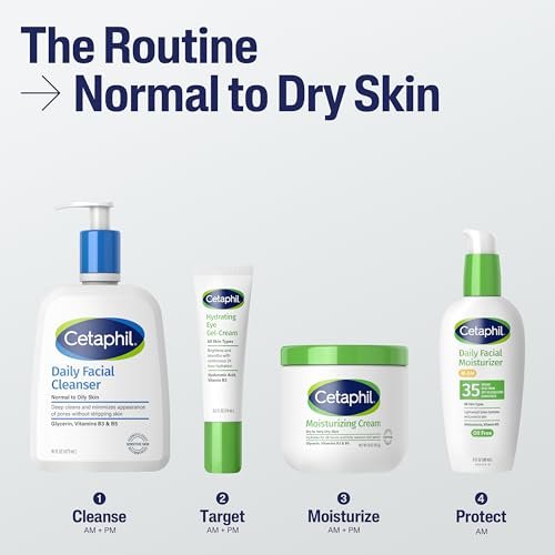 Cetaphil Täglicher Gesichtsreiniger, 16oz Feuchtigkeitsspendende Lotion, 2oz