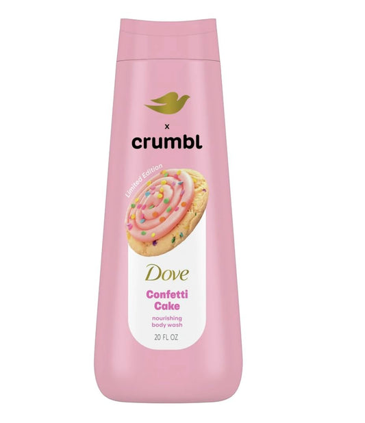 Dove x Crumbl Feuchtigkeitsspendendes Flüssigwaschgel | Confetti Cake | 591 ml