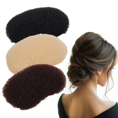 Vouchmind 3-teilige Volumen-Haarschwamm-Einlagen mit Puff-Cushion-Clips – Haarstyling-Tools für mehr Volumen und Fülle für Frauen und Mädchen