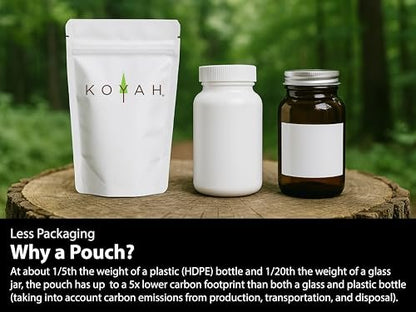 KOYAH - Bio Brokkoli Sprossen Kapseln – Gefriergetrocknete ganze Brokkolisprossen – 3rd Party getestet auf aktive Myrosinase & Glucoraphanin (Sulforaphan-Glucosinolat) – 60 Kapseln