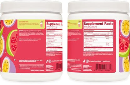 Wellah Creatin für Frauen – Creatin-Monohydrat mit Löwenzahn & Cranberry-Extrakt (50 Portionen, Guave-Passionsfrucht)
