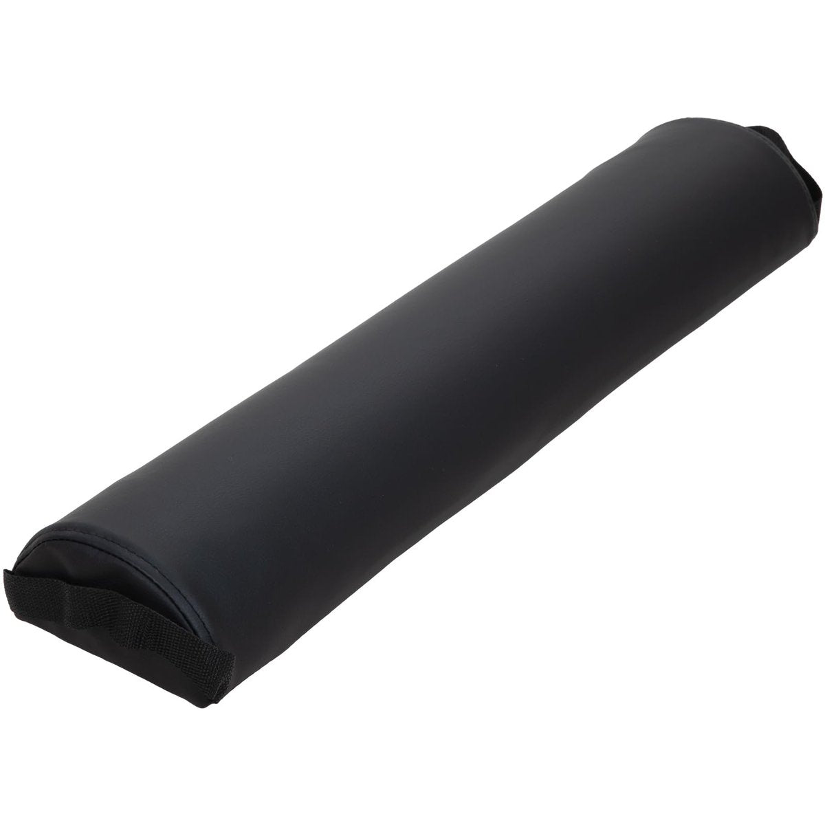 ForPro Premium Halbrund-Stützkissen für Massage und Yoga, öl- und schmutzabweisend, 15 x 7,5 x 66 cm, Schwarz