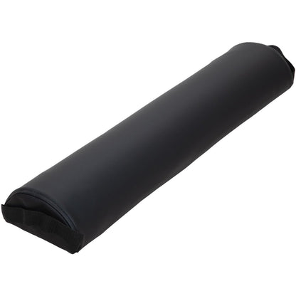 ForPro Premium Halbrund-Stützkissen für Massage und Yoga, öl- und schmutzabweisend, 15 x 7,5 x 66 cm, Schwarz