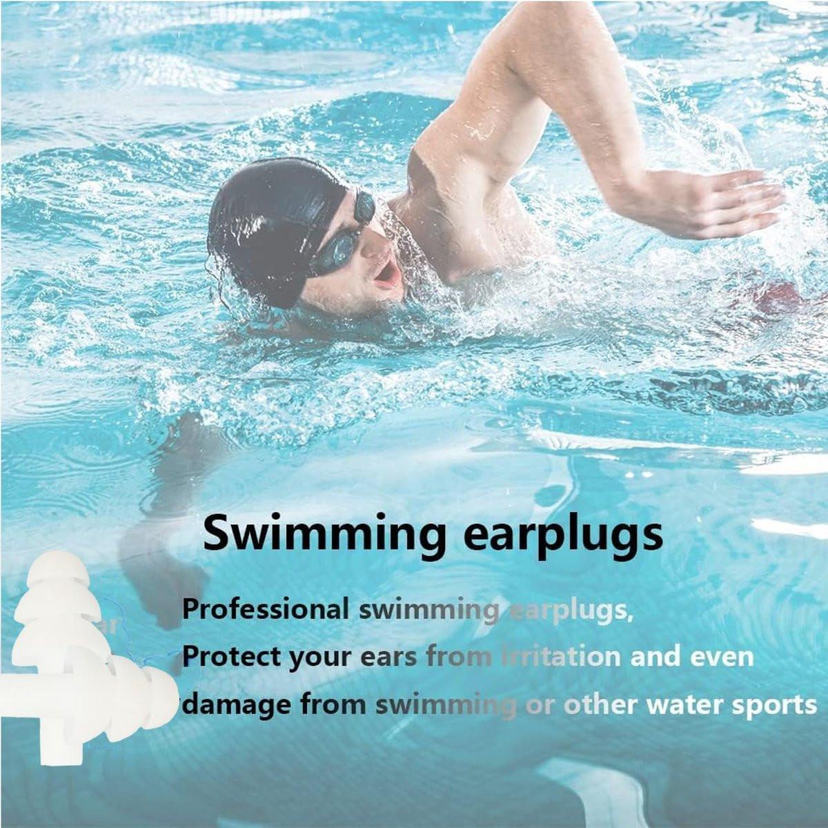 Ohrstöpsel zum Schlafen, Geräuschunterdrückung, wiederverwendbare Ohrstöpsel – superweiche Silikon-Ohrstöpsel, 8 Paare, für Schlafen, Schwimmen, Schnarchen, Konzerte, Arbeit, laute Orte (8 Farben)