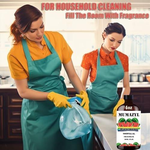 MUMAZYL Wassermelone Ätherisches Öl – 4 Fl Oz (120 ml) für Diffuser, Luftbefeuchter, Yoga, Reinigung, DIY-Kerzen, Seifenherstellung