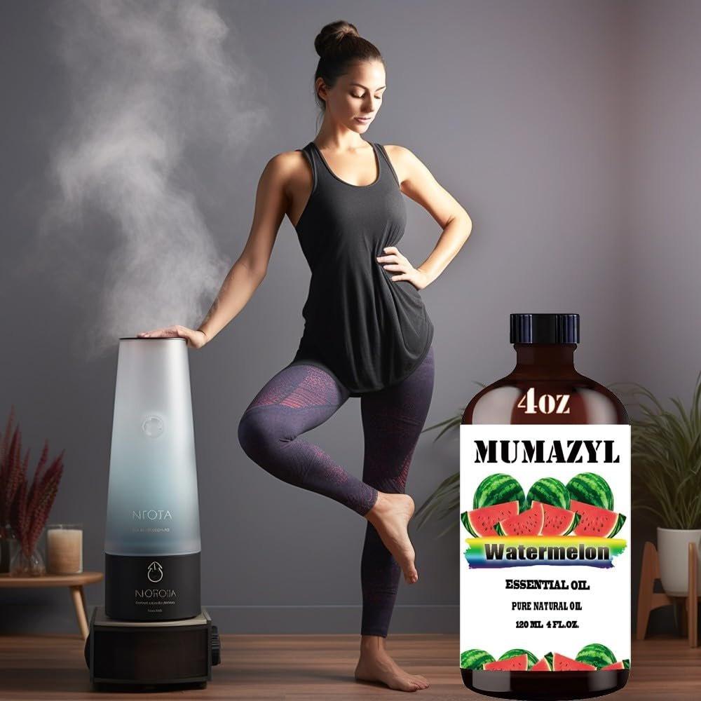 MUMAZYL Wassermelone Ätherisches Öl – 4 Fl Oz (120 ml) für Diffuser, Luftbefeuchter, Yoga, Reinigung, DIY-Kerzen, Seifenherstellung
