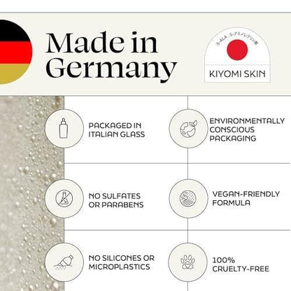 Kiyomi Skin Gesichtsspray Feuchtigkeitsspray - Beruhigendes Gesichtsnebel mit 5-ALA, Hyaluronsäure, Grüntee, Lavendel - Schnell einziehender, feuchtigkeitsspendender Antioxidans-Spray für alle Hauttypen - 100 ml